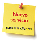 Nuevo servicio para sus clientes